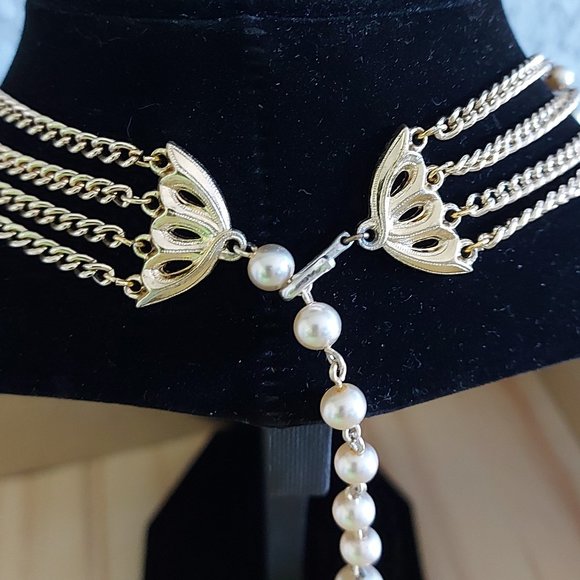 Vintage 4 Strand "Pearl" Necklace - Picture 3 of 3